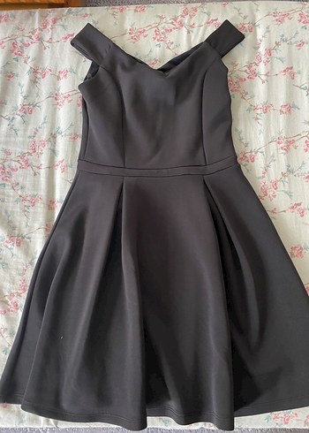 Siyah Straplez Midi Elbise - Görsel 2