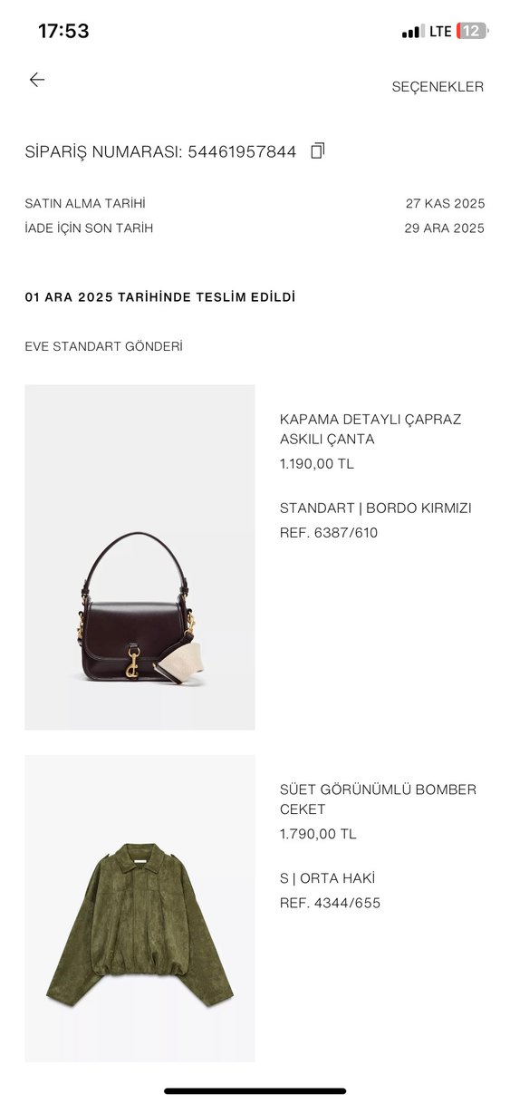 Zara çanta - Görsel 2