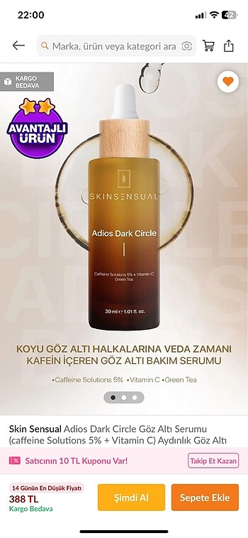 Göz serumu ve c vitamini
