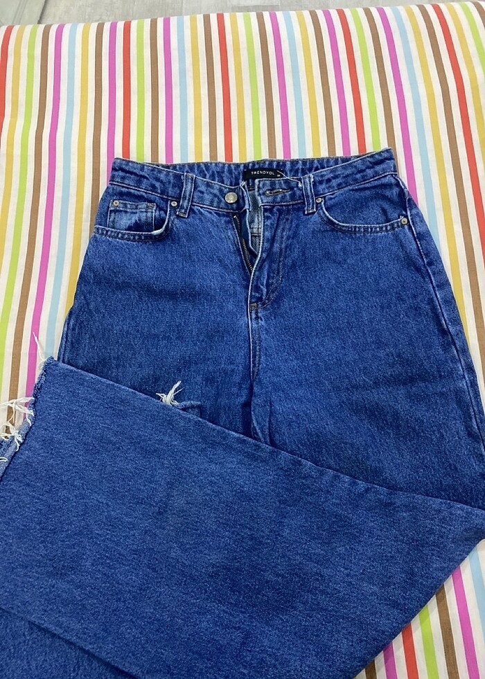 Wide leg jean - Görsel 2