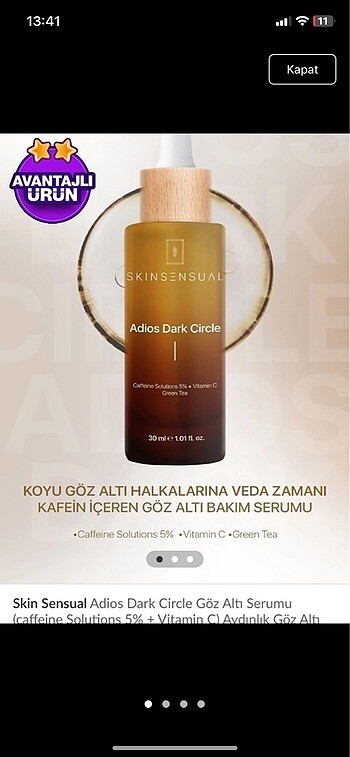 Göz altı serumu