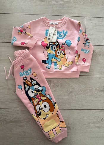 3 Yaş Beden Bluey Kız çocuk takım