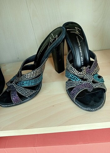 Giuseppe Zanotti Guiseppe Zanotti topuklu terlik sandalet ayakkabı