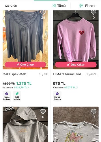 H&M ürünü