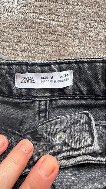 9 Yaş Beden Zara kot sort etek