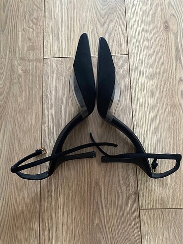 38 Beden siyah Renk Sivri burun topuklu stiletto