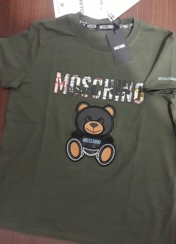 Moschino haki erkek t-shirt