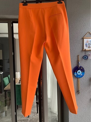 Diğer Turuncu dokuma kumas pantolon