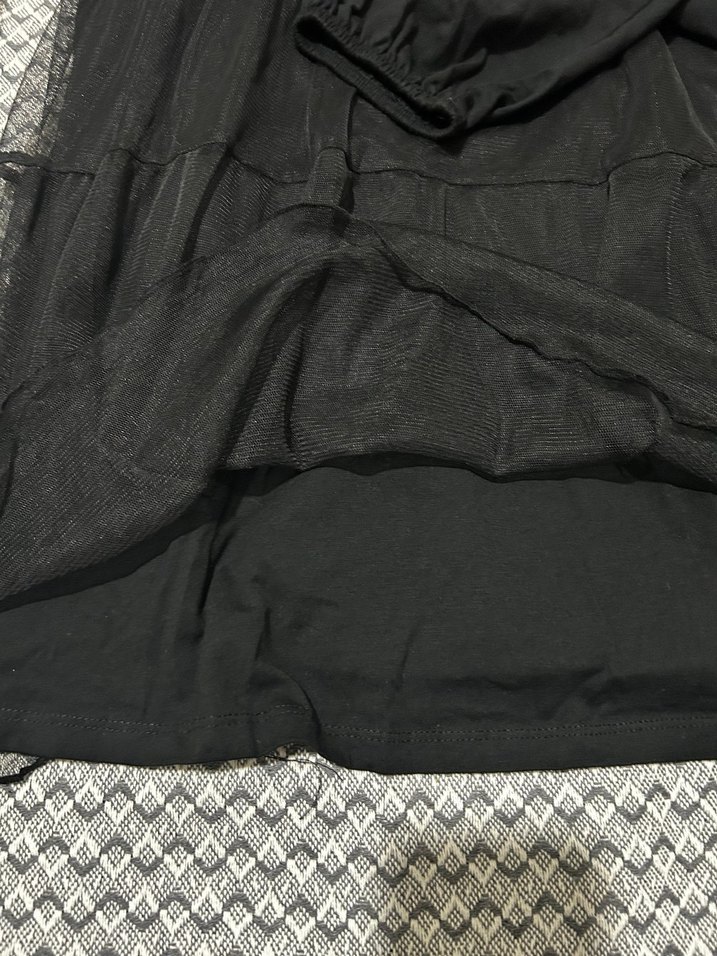 Siyah Uzun Kollu Kadın Bluz - Görsel 3