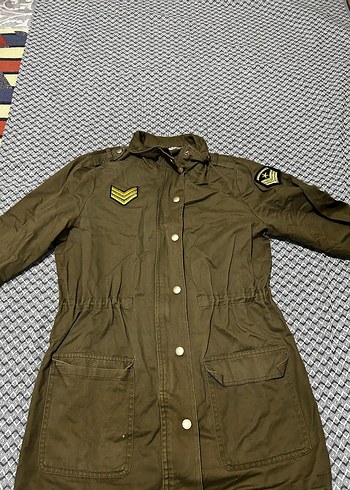 Nakışlı Kahverengi Kadın Midi Ceket - Görsel 2