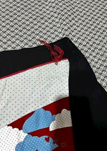 Baskılı Uzun Kollu Hamile Tişörtü - Görsel 3