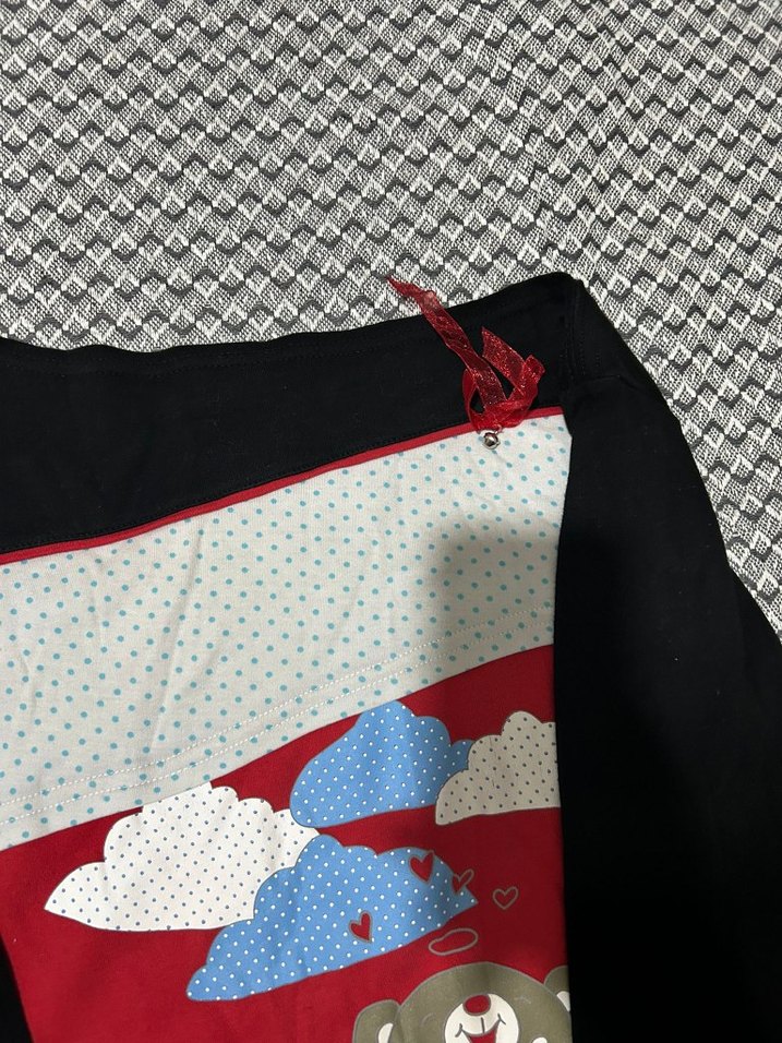 Baskılı Uzun Kollu Hamile Tişörtü - Görsel 2