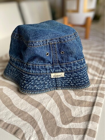  Beden lacivert Renk Denim/Kot Bucket Şapkası