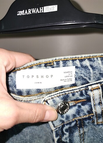 Topshop Yüksek bel kot etek 