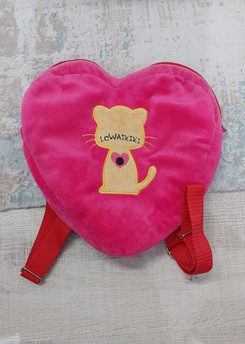 LC Waikiki Pembe Kalp Çocuk Sırt Çantası