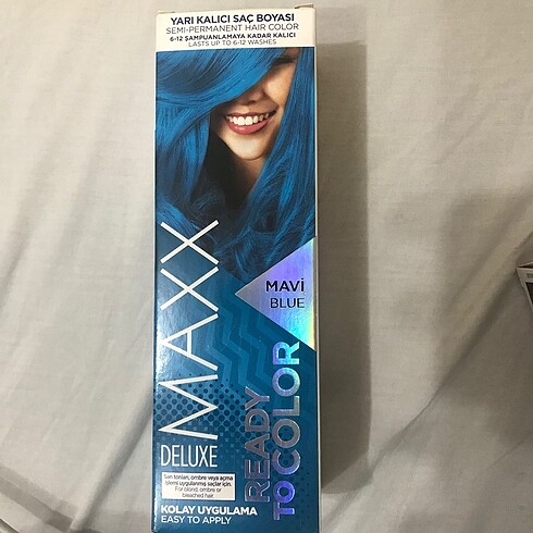 Maxx Deluxe Mavi Saç Boyası