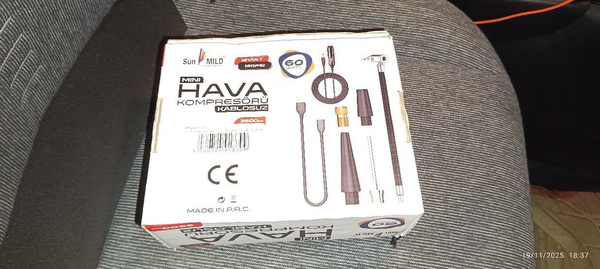 Kablosuz Dijital Lastik Şişirme Kompresörü 2.60 AVA - Görsel 2