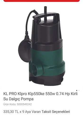 DALGIÇ POMPA ( Su Pompası ) @kiwi - Görsel 8