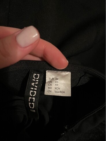 34 Beden H&M siyah elbise