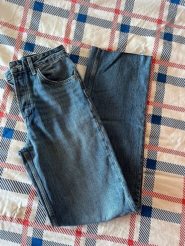 Zara Zara HİGH-RISE STRAIGHT FIT JEAN