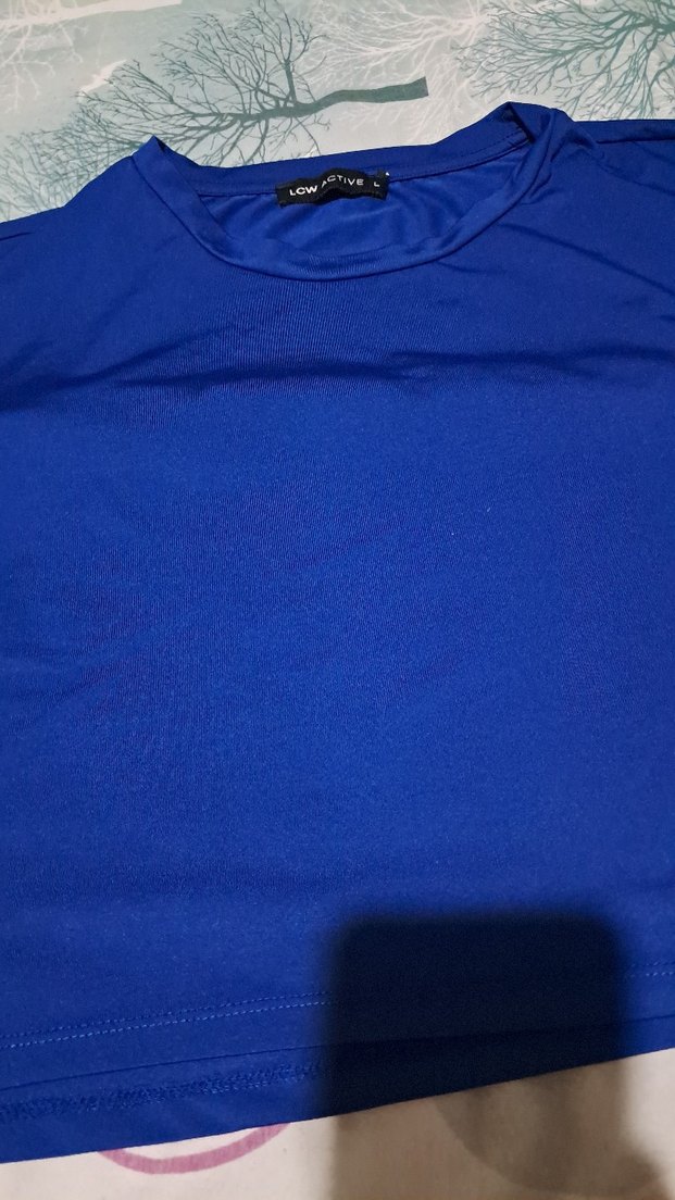 Lacivert Kısa Kollu Spor Üstü Velcro Detaylı - Görsel 4