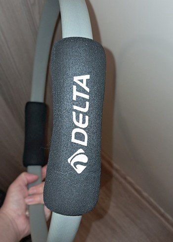 Delta Baskılı Gri Pilates Çemberi - Görsel 3