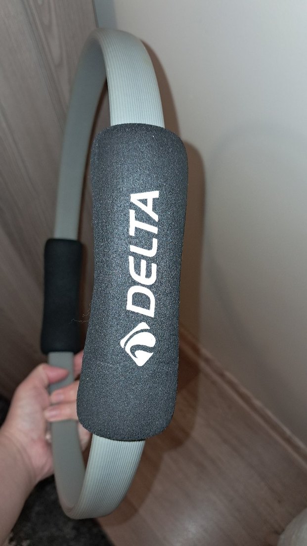 Delta Baskılı Gri Pilates Çemberi - Görsel 3