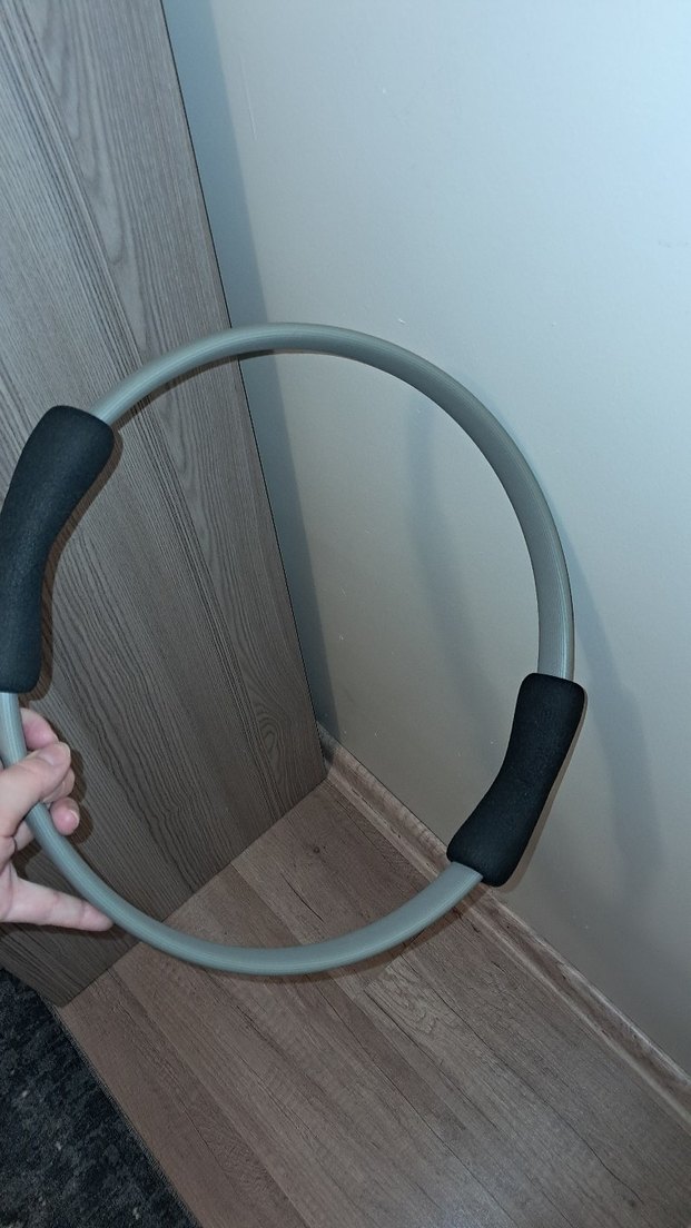 Delta Baskılı Gri Pilates Çemberi - Görsel 2