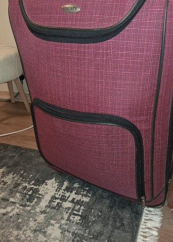 pembe büyük boy valiz - Görsel 2