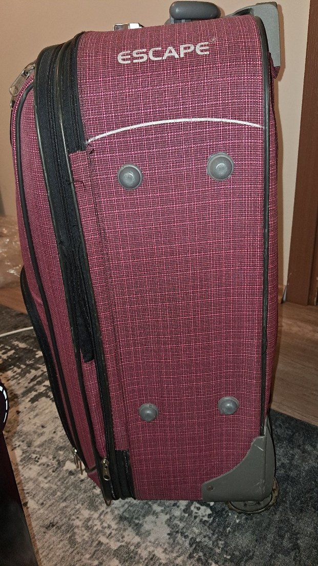 pembe büyük boy valiz - Görsel 3