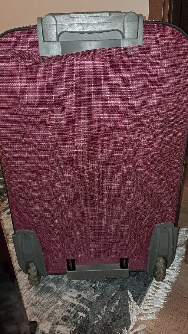 pembe büyük boy valiz - Görsel 4