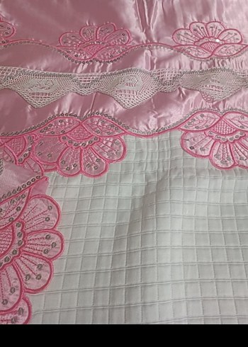 Nakışlı Pembe Çocuk Uyku Seti - Görsel 3