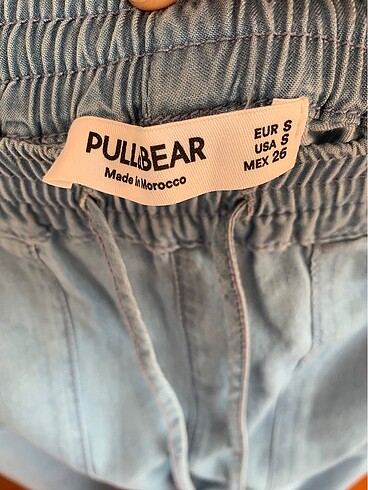 s Beden Pullbear tensel kumaş pantolon