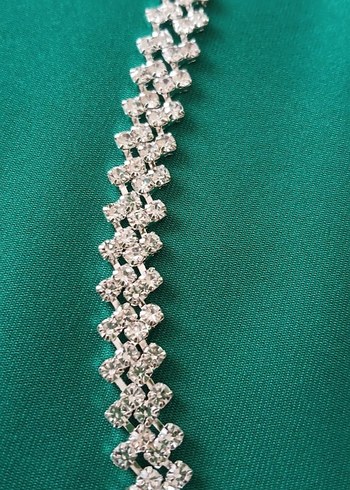 İTHAL ZİRKON TAŞ KAPLAMA HAÇ KOLYE - Görsel 4