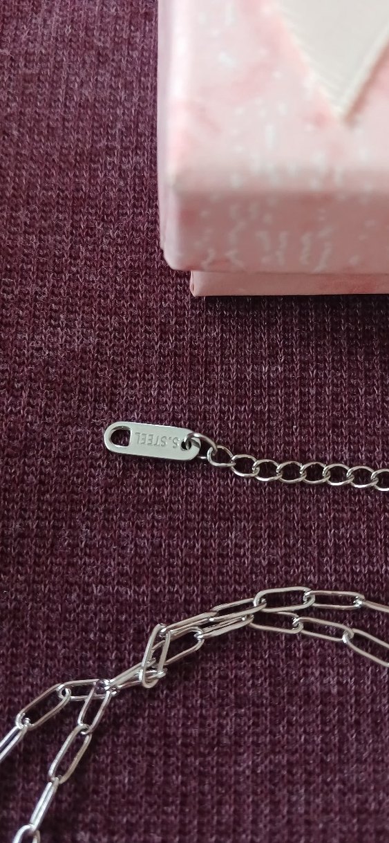 SATÜRN GÜMÜŞ RENGİ ÇELİK KÜRE KOLYE - Görsel 4