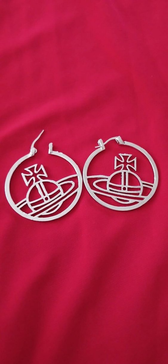 İTHAL BOHEM VİVİENNE WESTWOOD HALKA KÜPE - Görsel 2