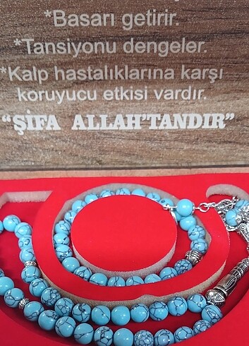 DOĞAL TURKUAZ TAŞI TESPİH VE BİLEKLİK 