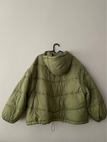 xl Beden zara yeşil mont