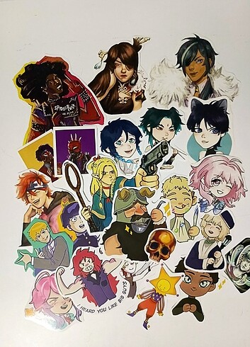 Karışık Anime Sticker