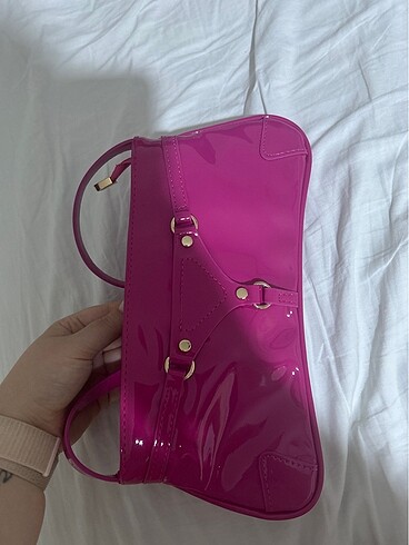 Beden pembe Renk mine bag pembe çanta hiç kullanılmadı
