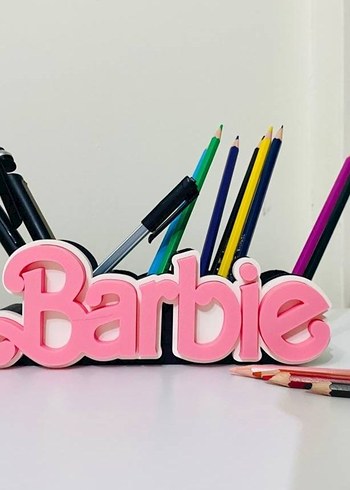 Renkli Barbie Kalemlik