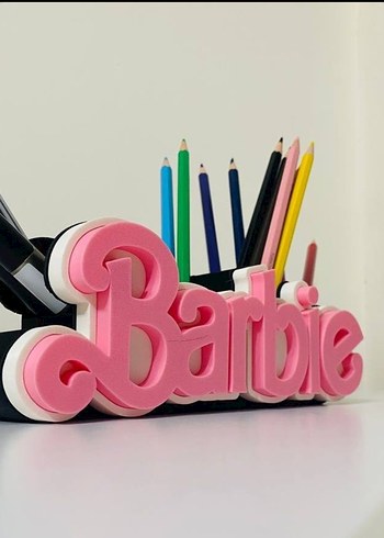 Beden Renk Renkli Barbie Kalemlik