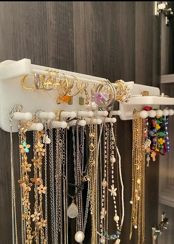 Beden Duvara Monte Küpe ve Kolye Standı Organizer