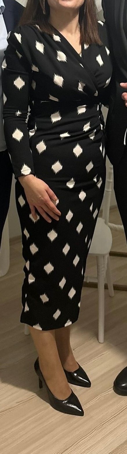 Şık likralı elbise - Görsel 4