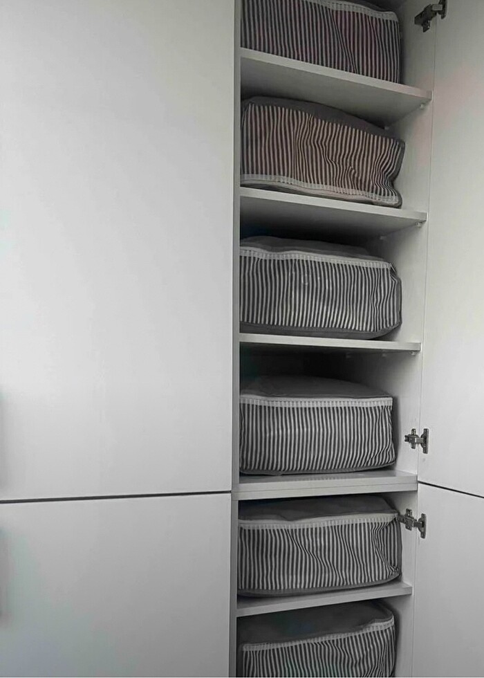 Baza altı dolap içi toparlayıcı hurç 3 adet - Görsel 3