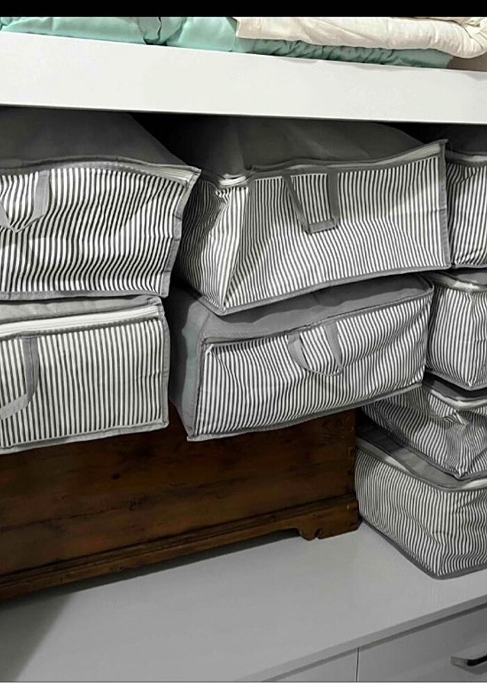 Baza altı dolap içi toparlayıcı hurç 3 adet - Görsel 4