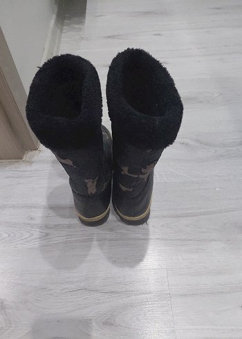 Kürklü Kamuflaj Desenli Kadın Bot - Görsel 2