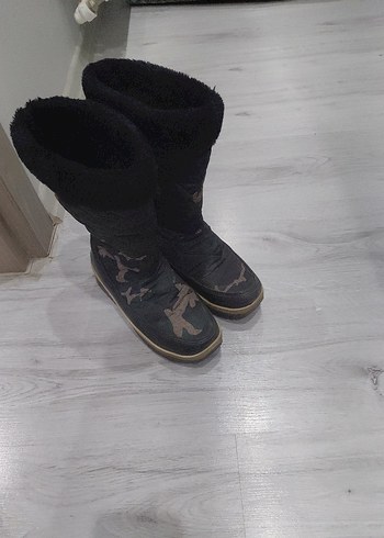 Kürklü Kamuflaj Desenli Kadın Bot - Görsel 3