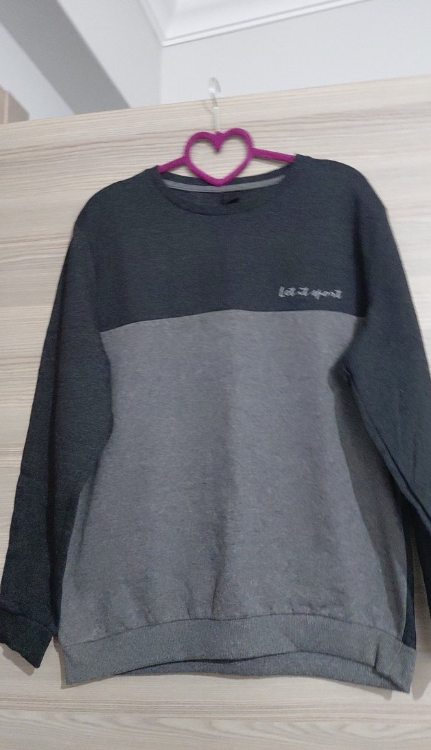 Gri Renkli Kadın Sweatshirt - Görsel 2