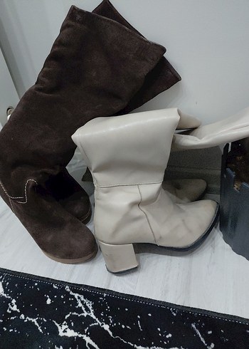 Kadın Süet Toka Detaylı Dizüstü Bot - Görsel 2